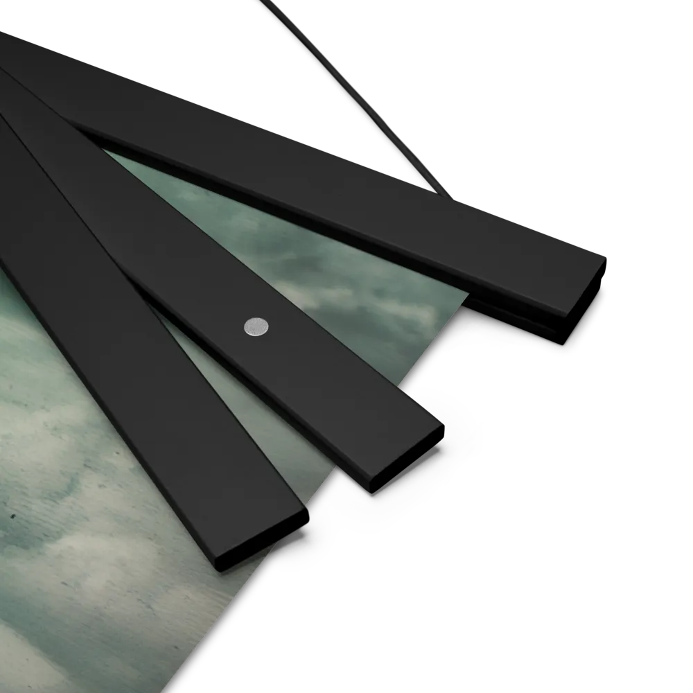 Ethereal Reflections: Identity in a Fragmented World | Poster With Black Wood Hanger | 18″×18″