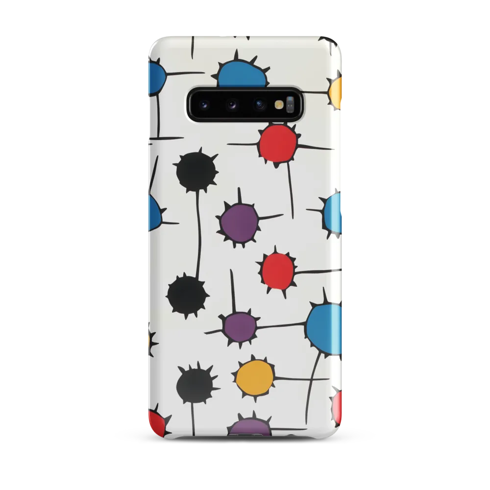 Dynamic Dance of Dots | Phone Case |  S10 Plus | Snap Case | Glossy