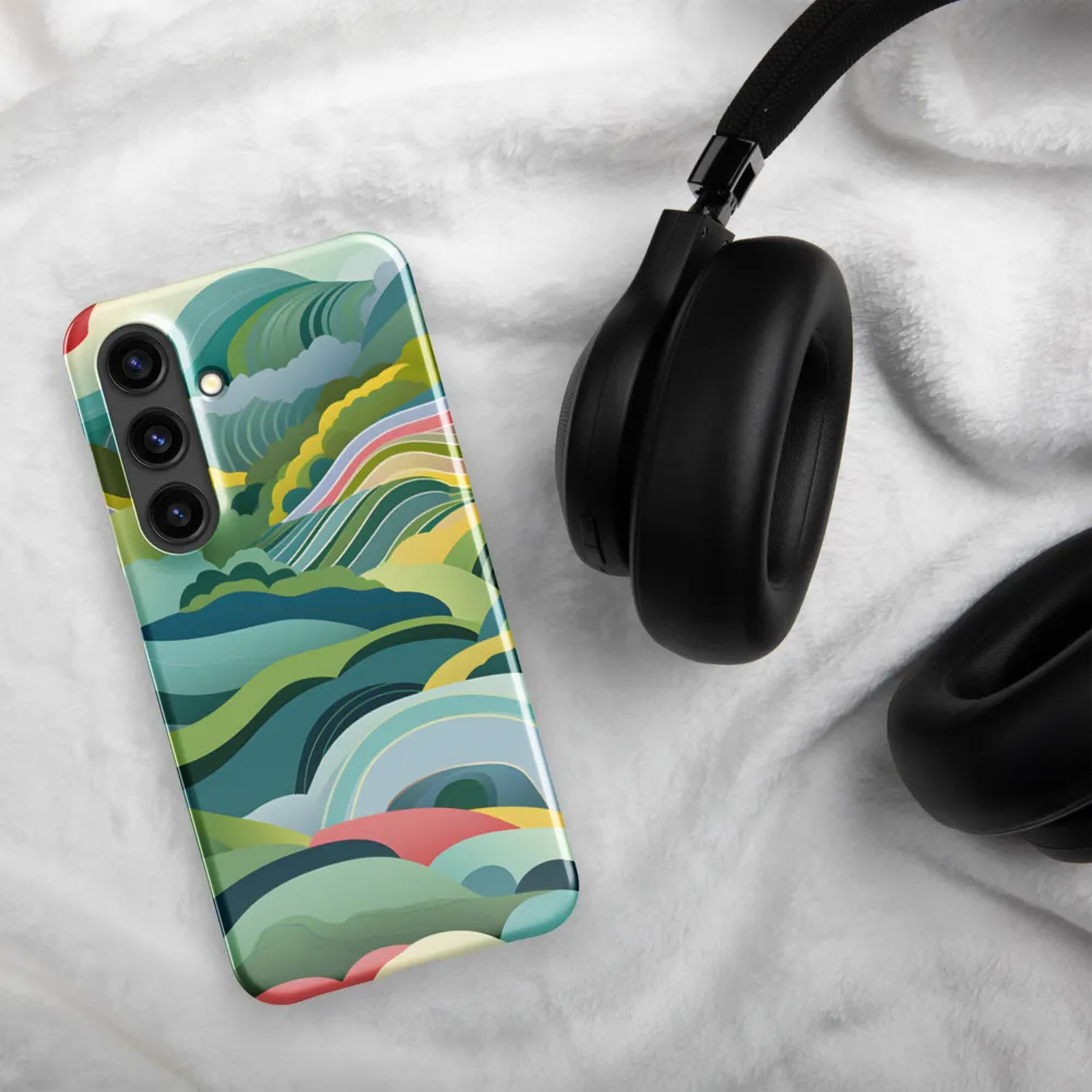 Waves of Serenity | Phone Case |  S24 | Snap Case | Glossy