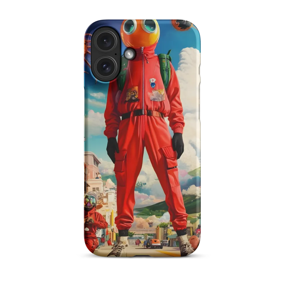 Traveler with Orange Helmet