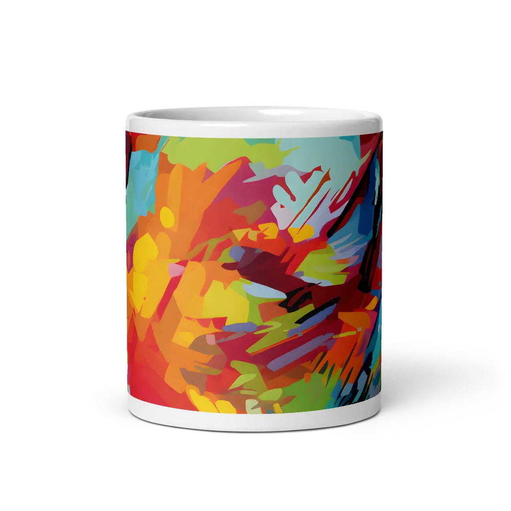 Colorful Lizard: An Abstract Adventure | Mug with White inside | 11 oz