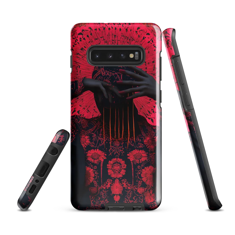 Floral Enigma | Phone Case |  S10 Plus | Tough Case | Glossy