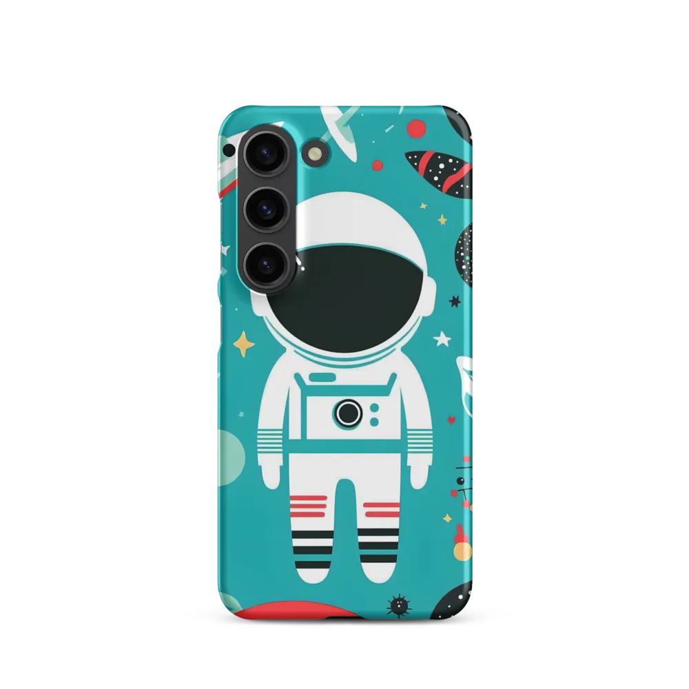 Whimsical Astronaut in Cosmic Wonderland