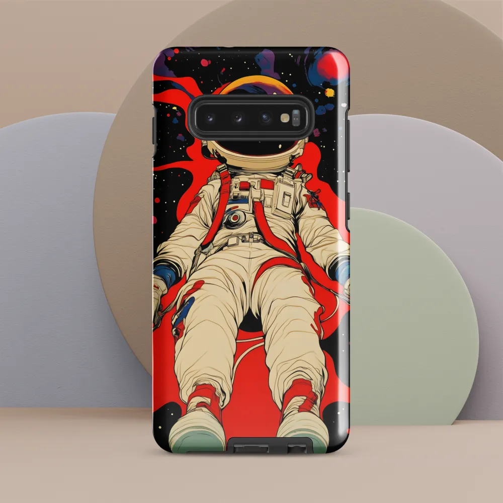 Astronaut in Cosmic Reverie | Phone Case |  S10 Plus | Tough Case | Glossy