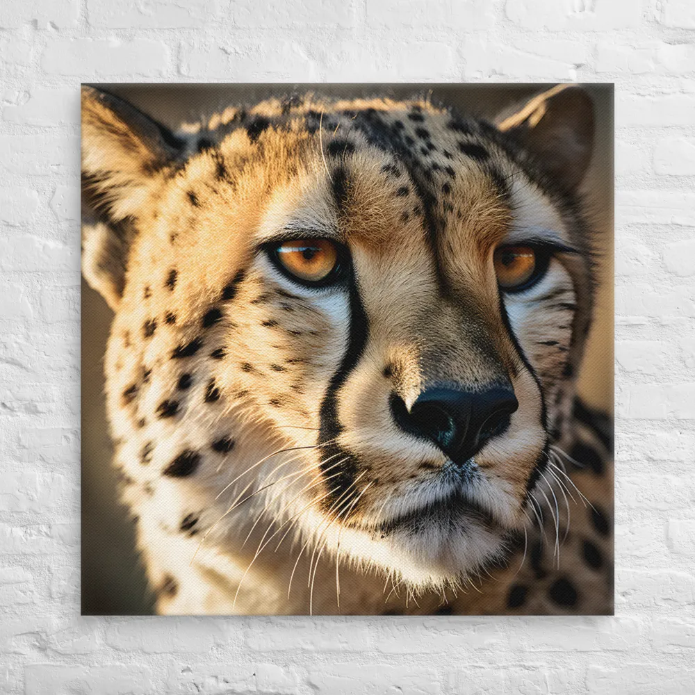 The Intense Gaze of the Cheetah | Canvas | 36″×36″
