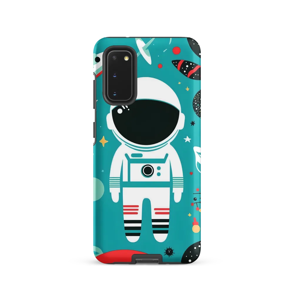Whimsical Astronaut in Cosmic Wonderland