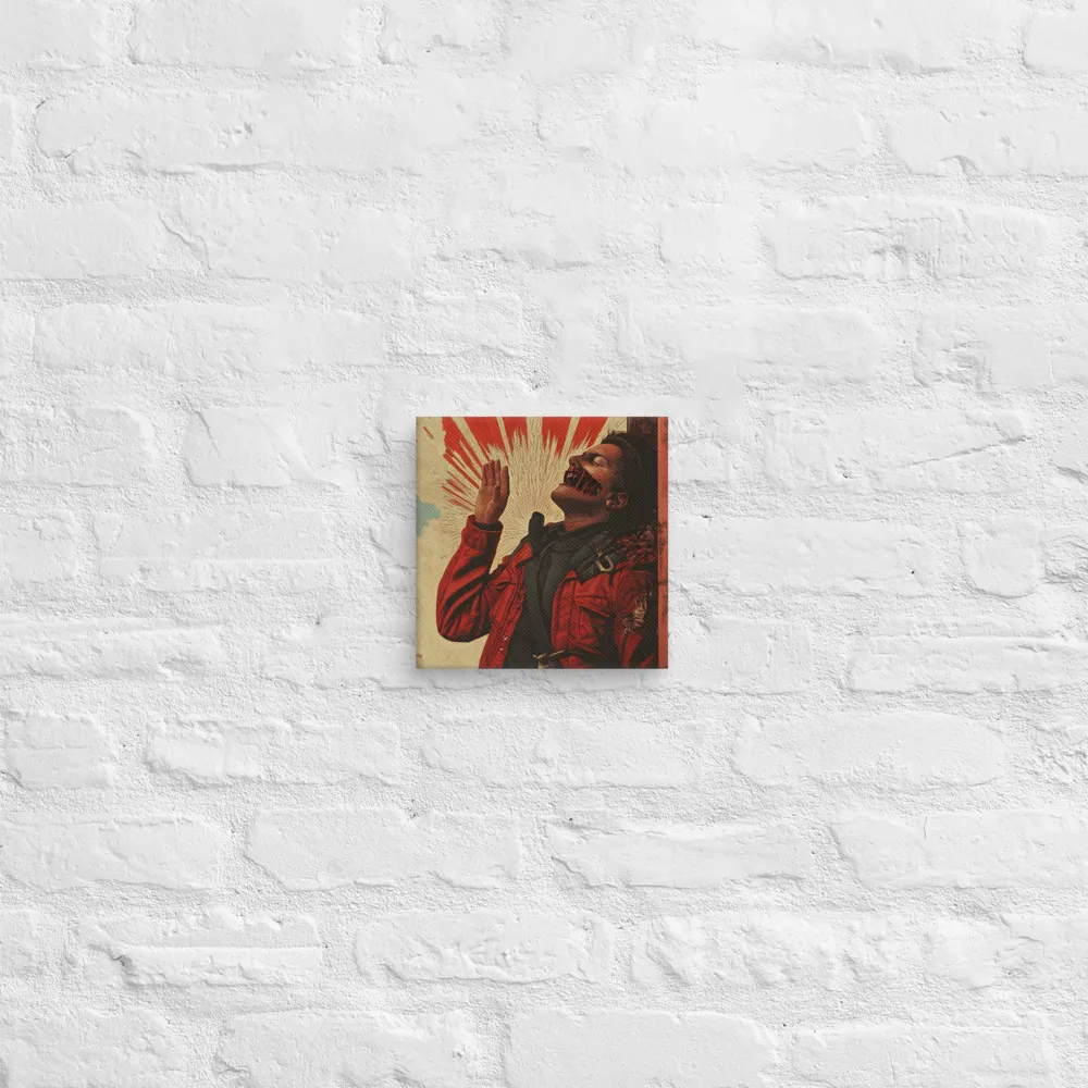 Defiant Echoes of Ruin | Canvas | 8″×8″