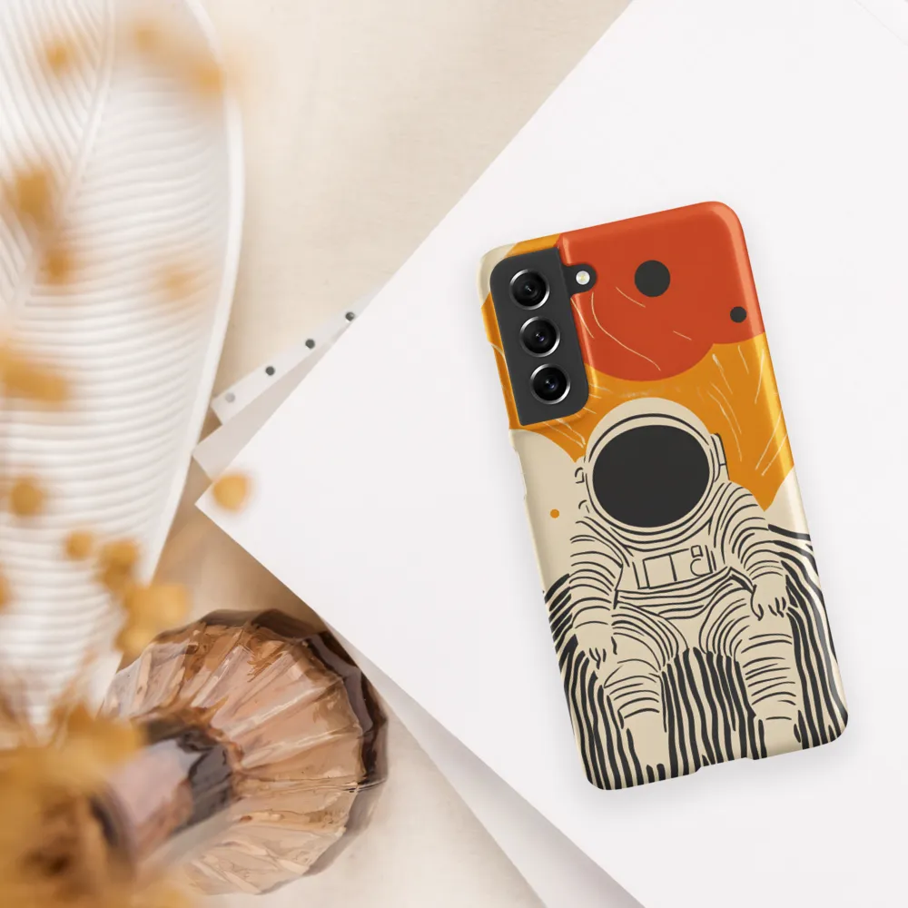 Astronaut in Cosmic Thoughts | Phone Case |  S21 FE | Snap Case | Matte