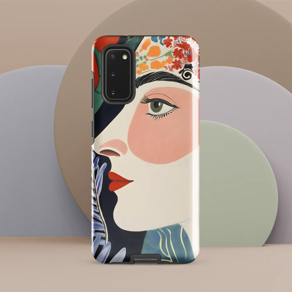 Floral Serenade: A Modern Portrait