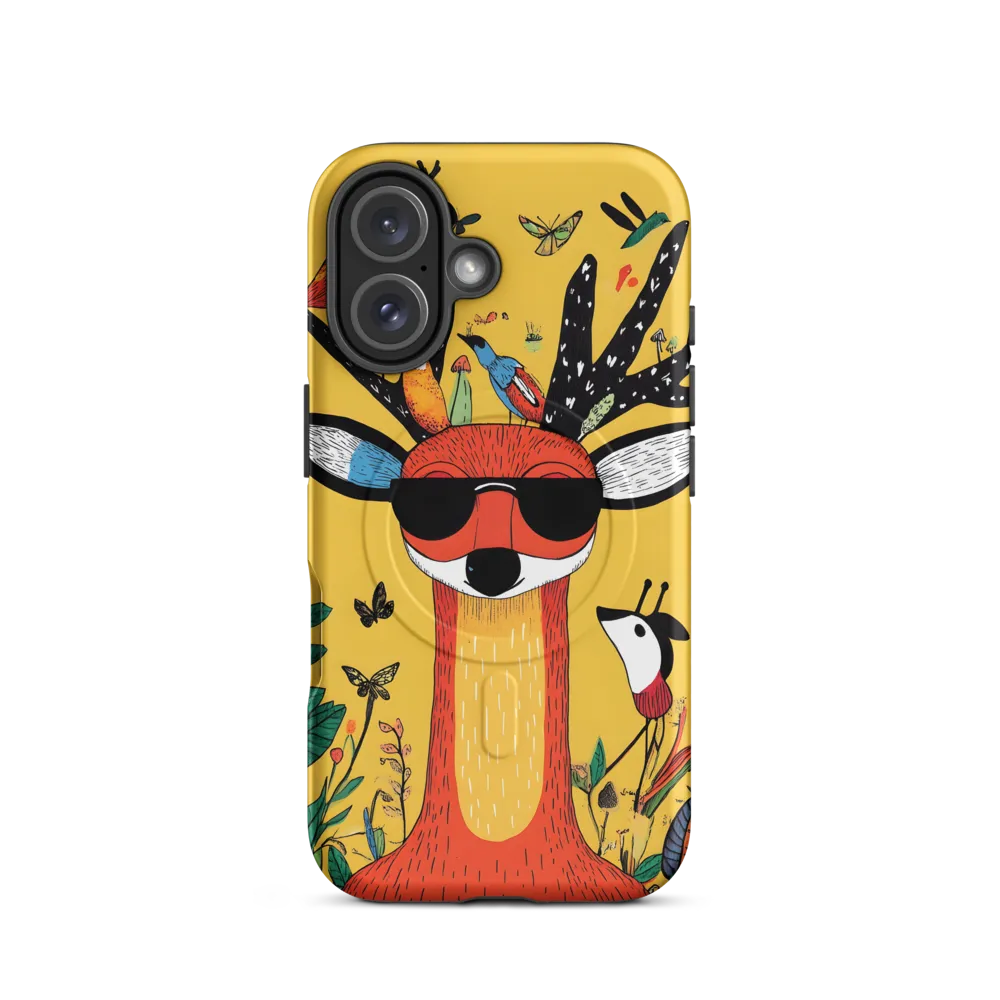 Playful Deer with Sunglasses