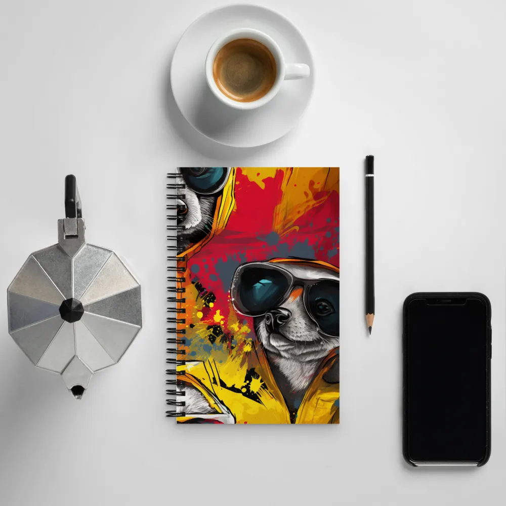 Urban Canine Vibes | Spiral Notebook