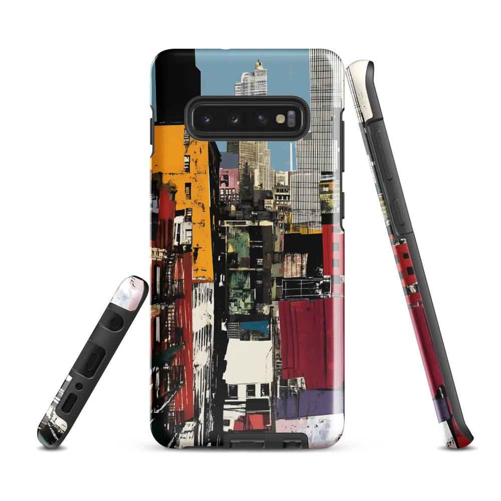 Urban Collage: A Vivid Cityscape | Phone Case |  S10 Plus | Tough Case | Glossy