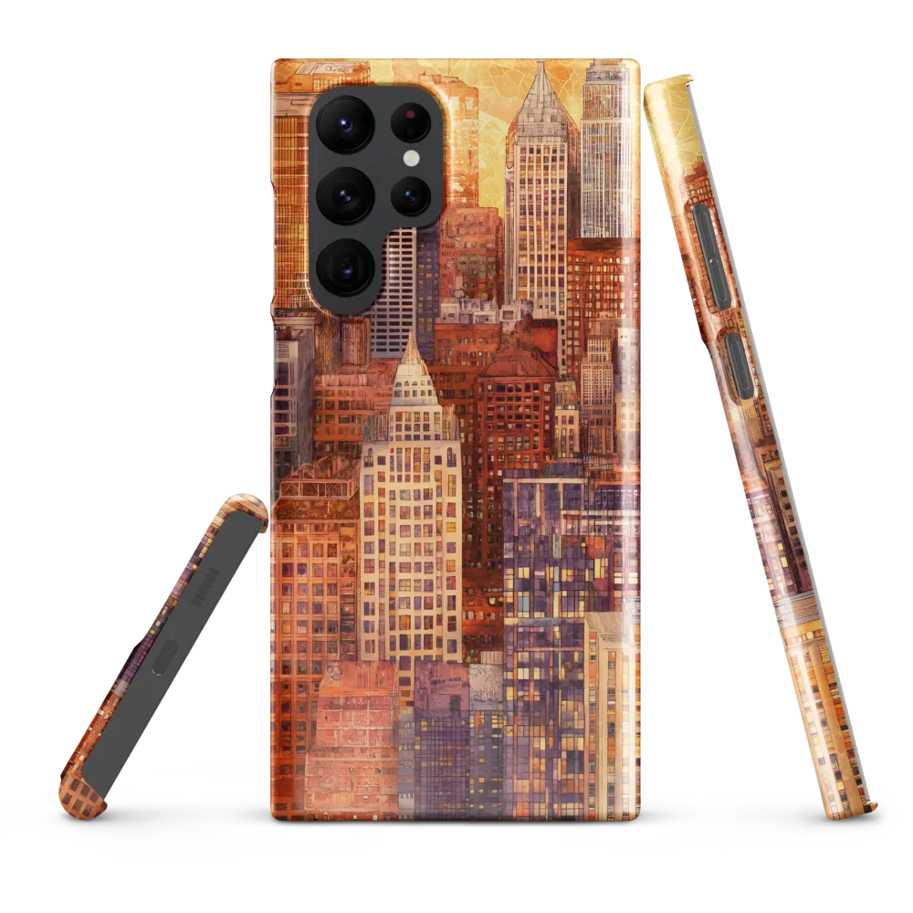 Golden Hour Over the City | Phone Case |  S22 Ultra | Snap Case | Glossy