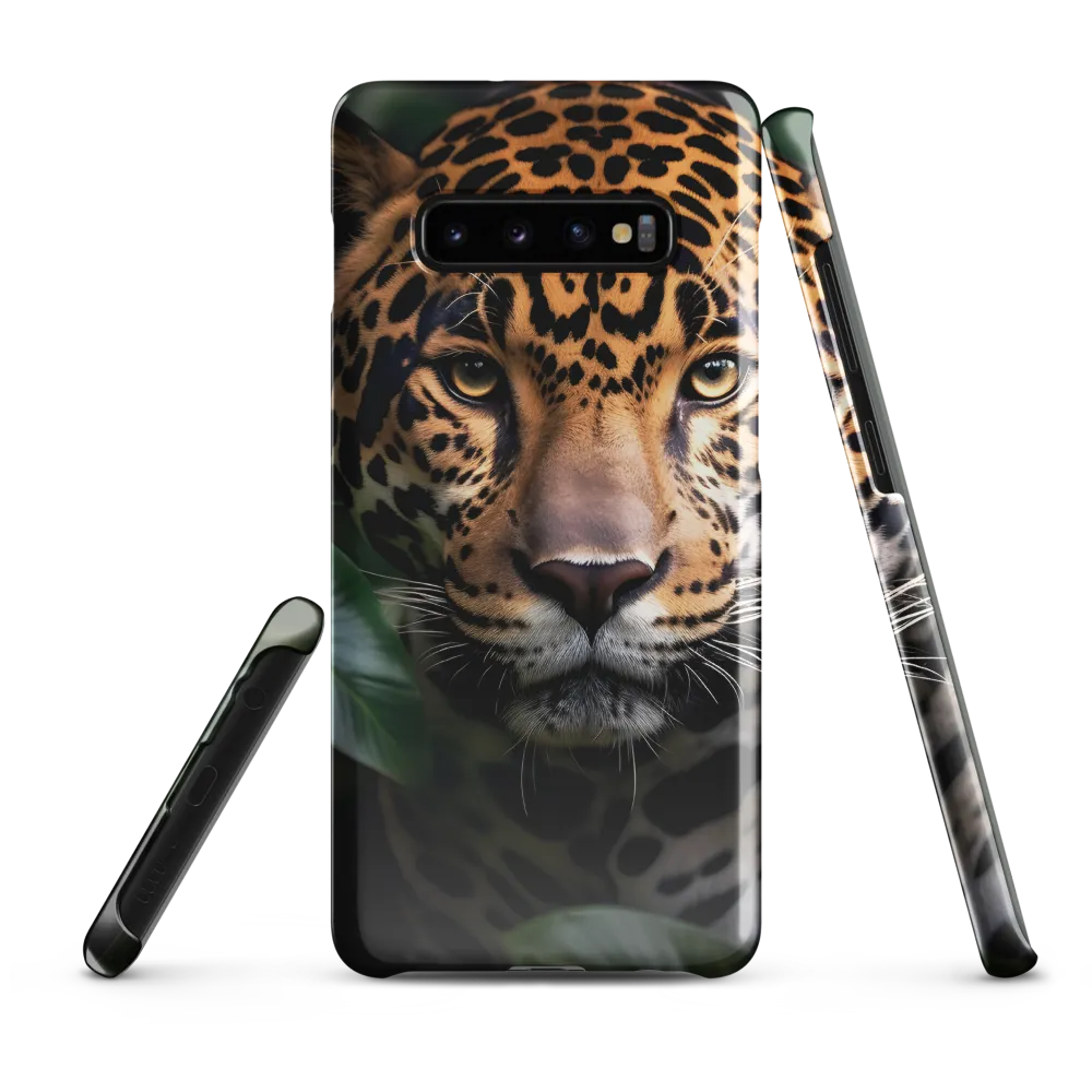 The Intensity of Nature: A Jaguar’s Gaze | Phone Case |  S10 Plus | Snap Case | Glossy