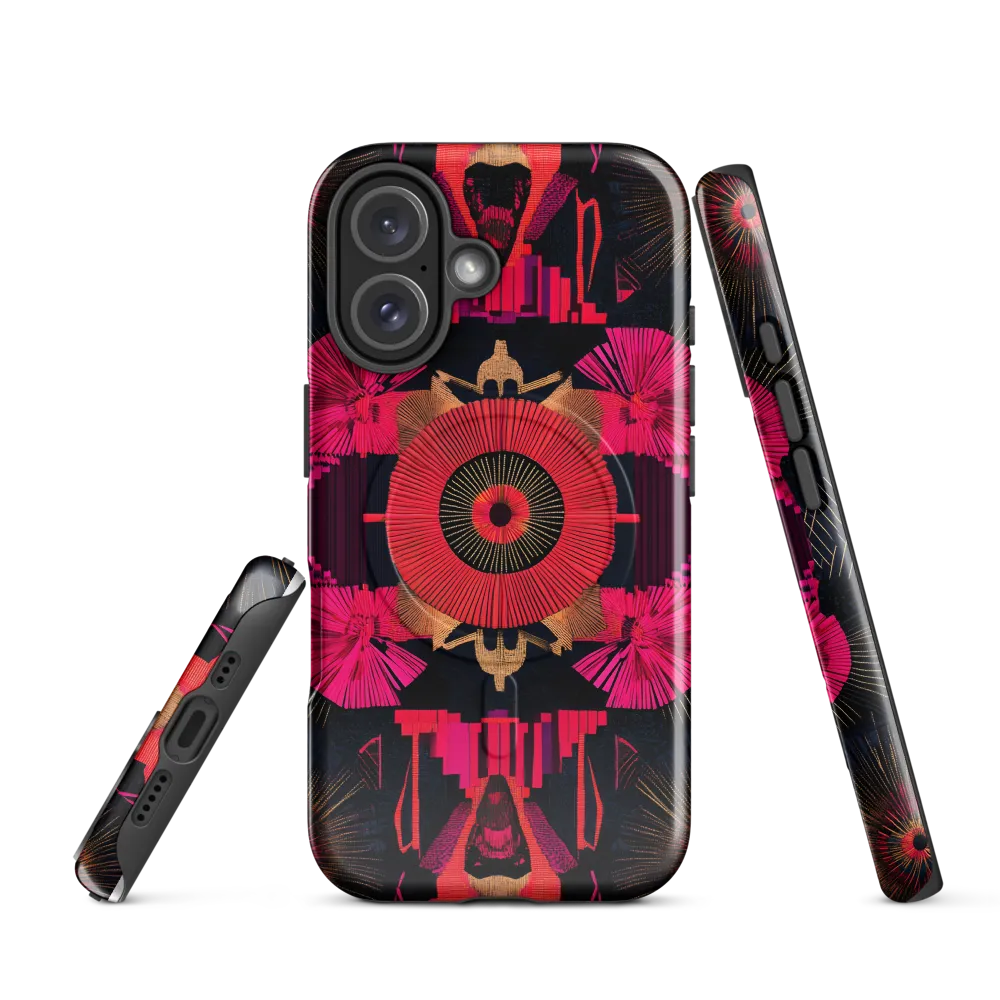 Dynamic Geometric Symphony | Phone Case |  16 | MagSafe® Tough Case | Glossy