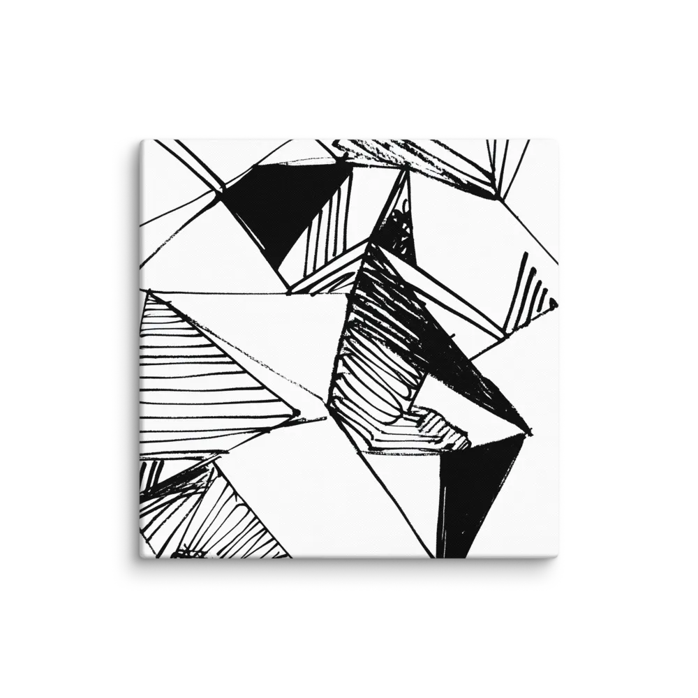 Dynamic Geometry in Ink | Canvas | 20″×20″