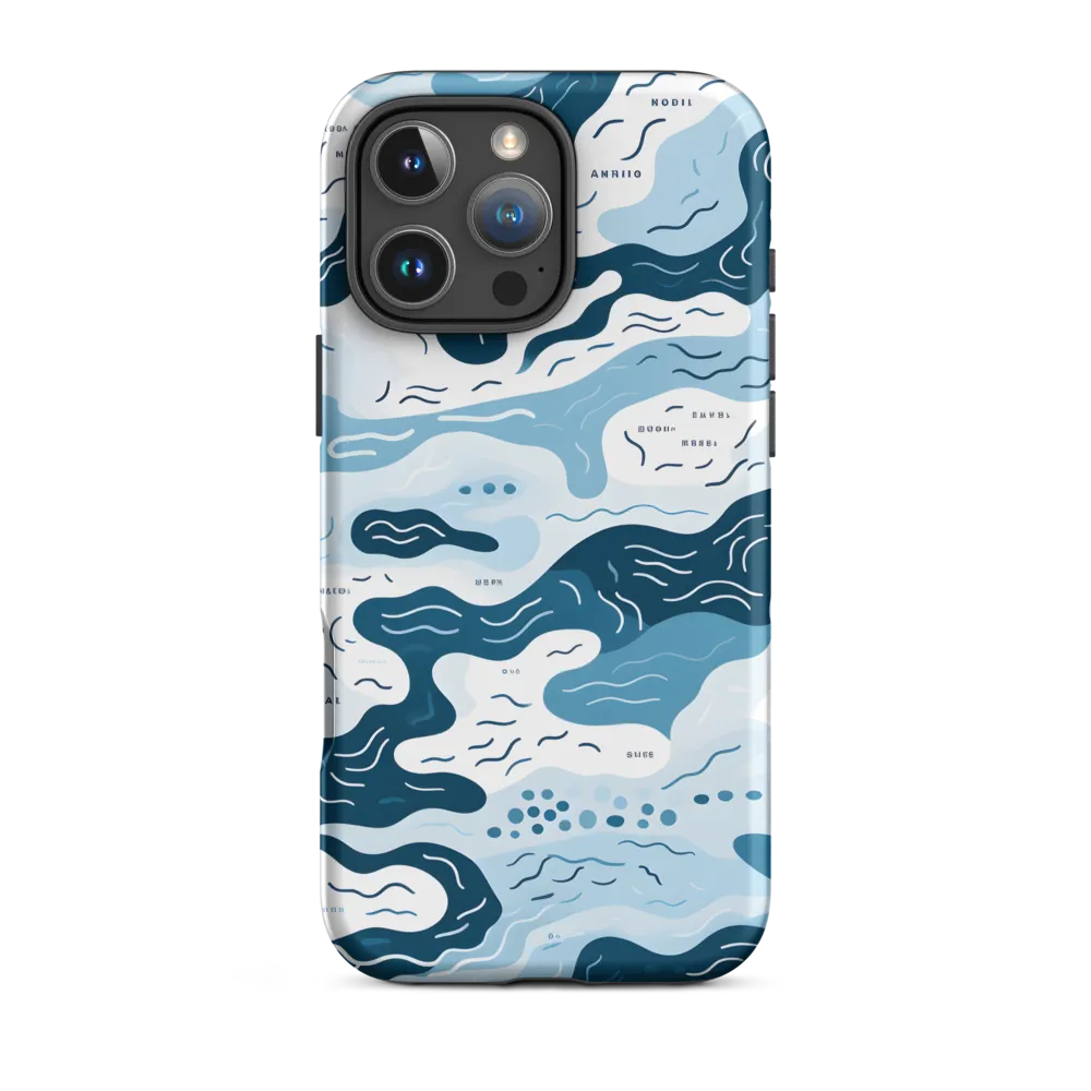 Flowing Waters: An Abstract Journey | Phone Case |  16 Pro Max | Tough Case | Matte