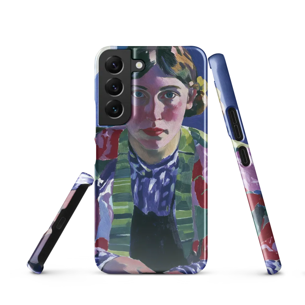Vibrant Gaze: A Modernist Portrait