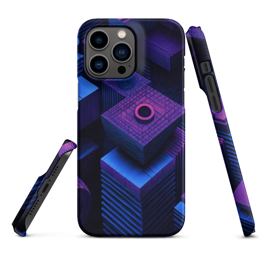 Geometric Dreams in Blue and Purple