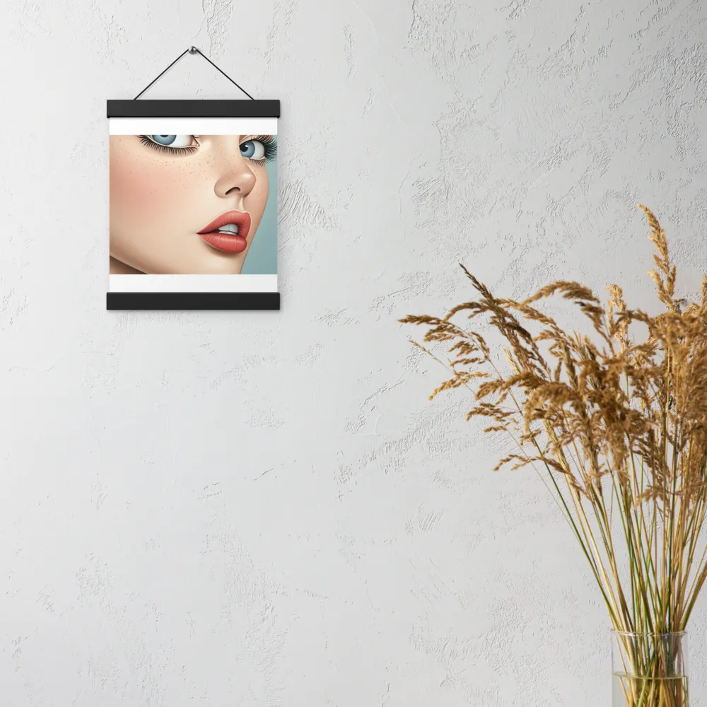 Intriguing Elegance | Poster With Black Wood Hanger | 8″×10″