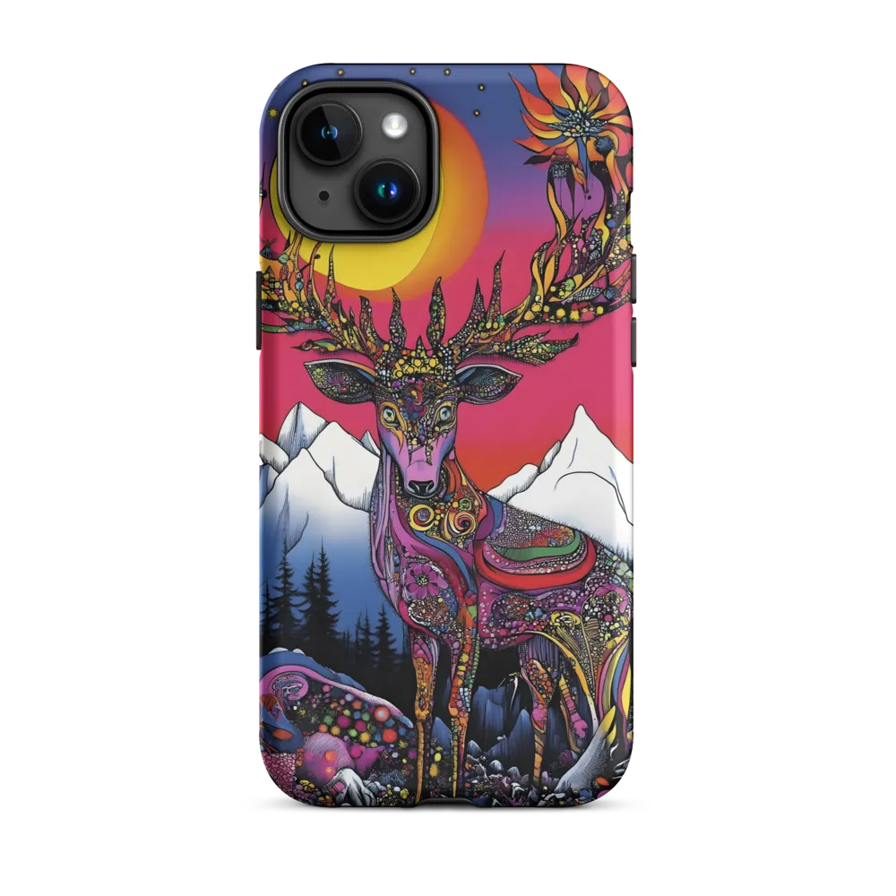 Mystical Majesty of the Psychedelic Deer | Phone Case |  15 Plus | Tough Case | Matte