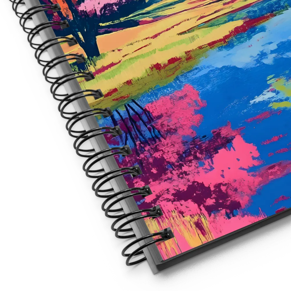 Reflections of a Pink Dreamscape | Spiral Notebook