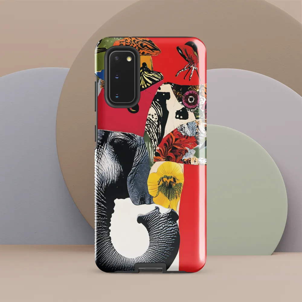 Whimsical Elephant: A Vibrant Collage of Life