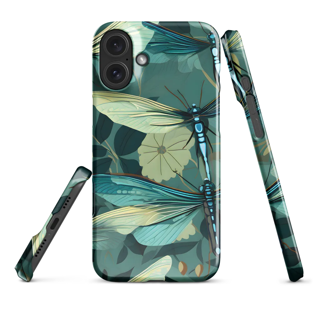 Whispers of Nature: Dragonflies in Harmony | Phone Case |  16 Plus | Snap Case | Glossy