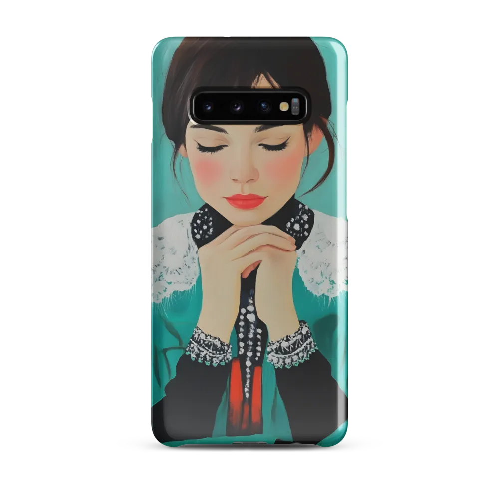 Serenity in Turquoise | Phone Case |  S10 Plus | Snap Case | Glossy