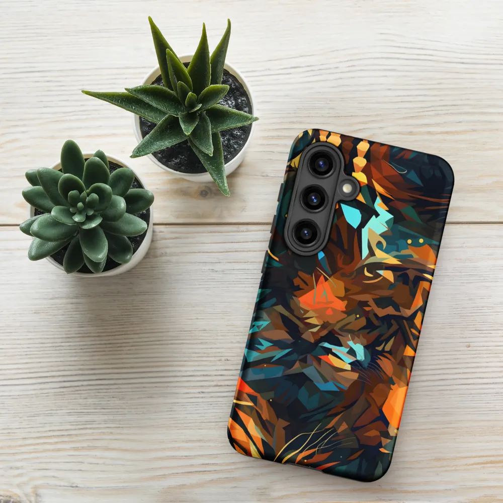 Wild Symphony: Abstract Tigers | Phone Case |  S24 | Tough Case | Matte