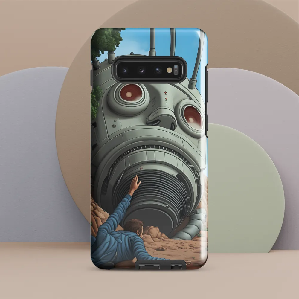 The Descent into Technological Abyss | Phone Case |  S10 Plus | Tough Case | Glossy