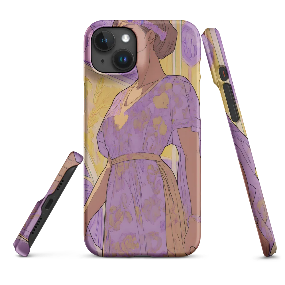 Elegance in Floral Harmony | Phone Case |  15 Plus | Snap Case | Matte