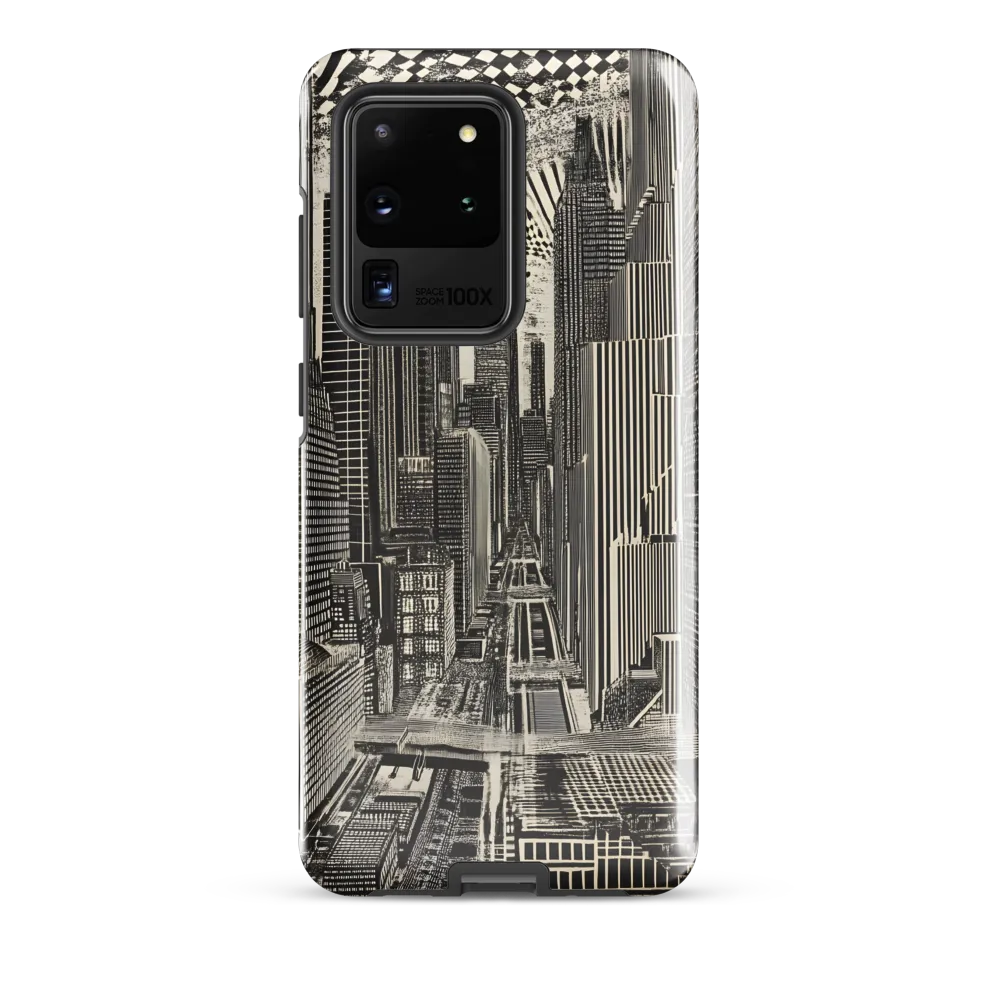 Urban Dreams: A Surreal Cityscape | Phone Case |  S20 Ultra | Tough Case | Glossy