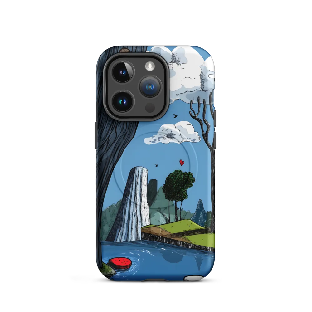 Whimsical Cliffside Reflections
