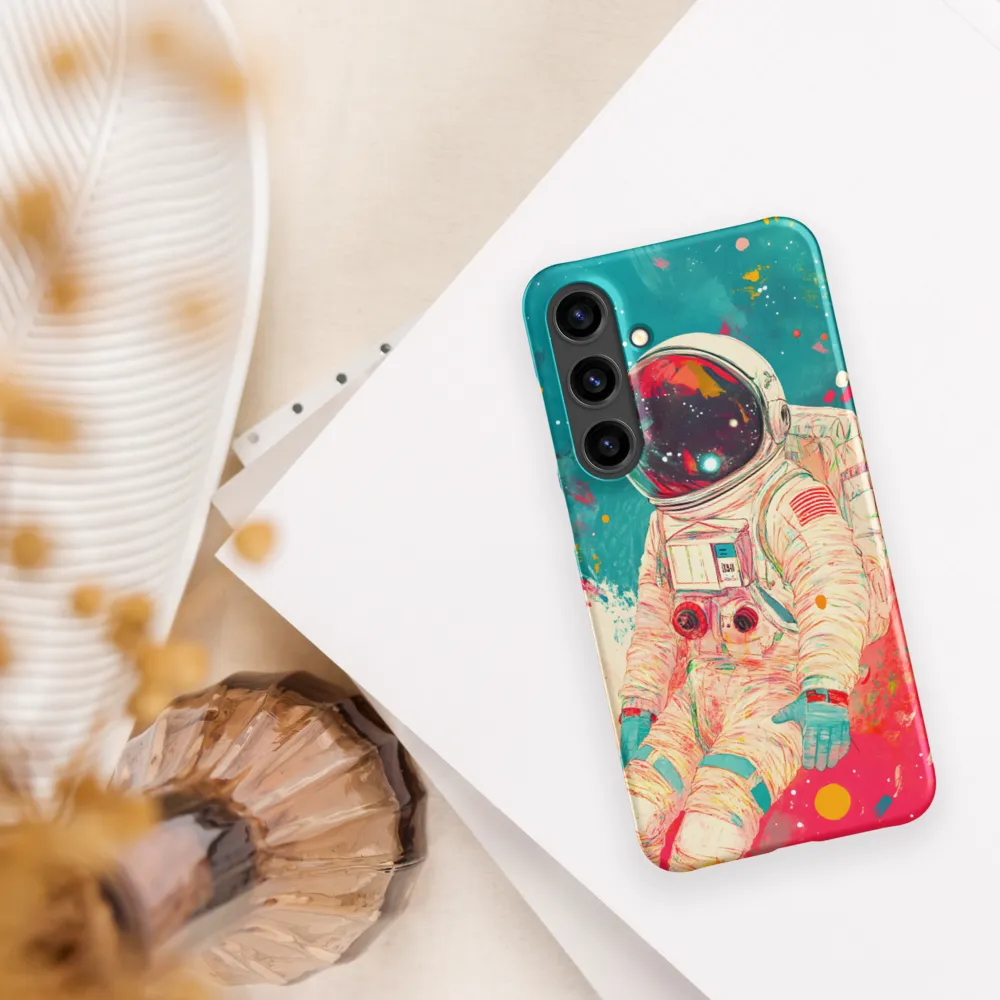 Cosmic Explorer: An Astronaut's Journey | Phone Case |  S24 Plus | Snap Case | Matte
