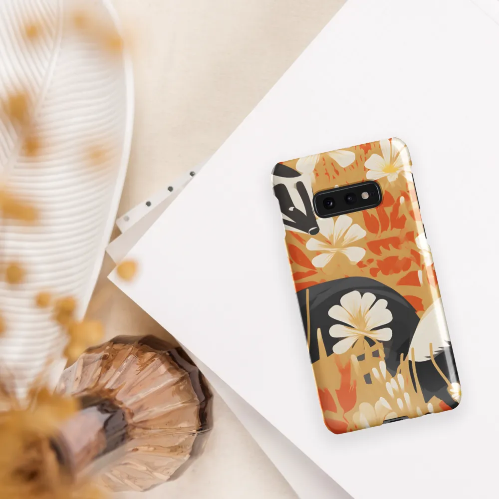Whimsical Badgers in Bloom