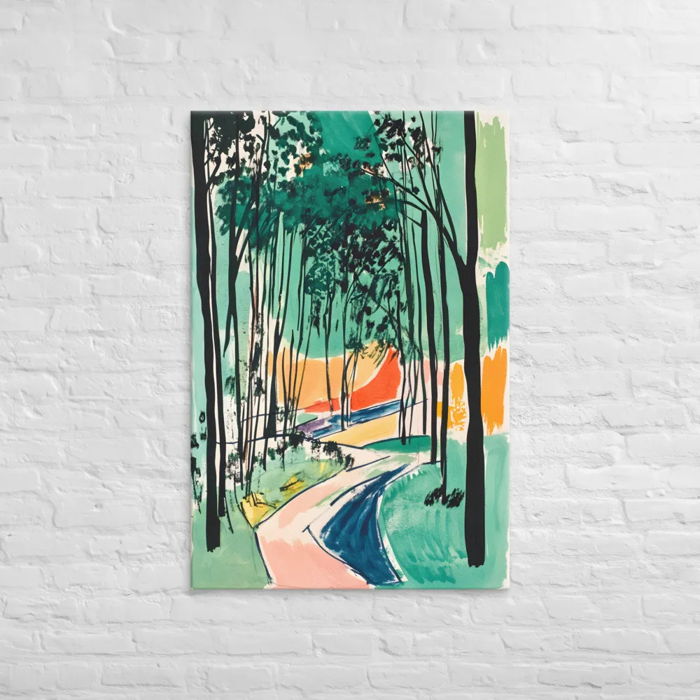 Winding Path Through the Forest | Canvas | 32″×48″