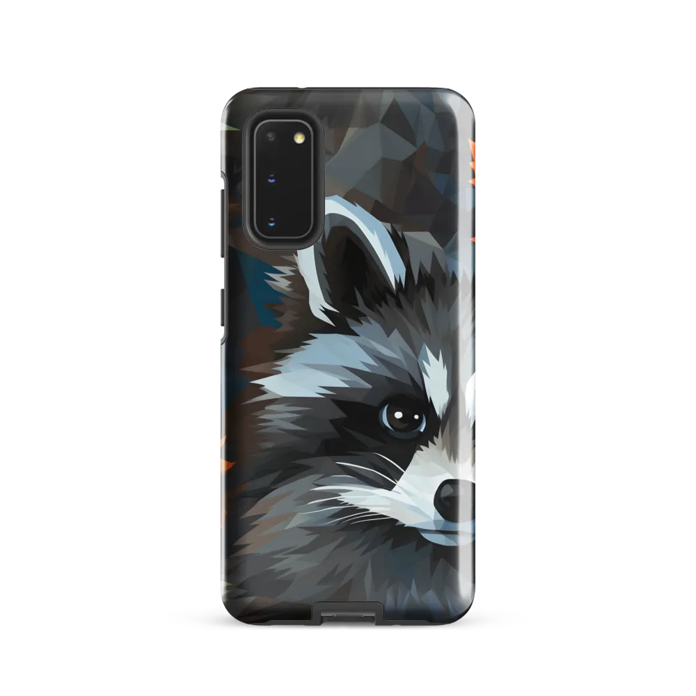 Whispers of Autumn: The Raccoon's Gaze | Phone Case |  S20 | Tough Case | Glossy