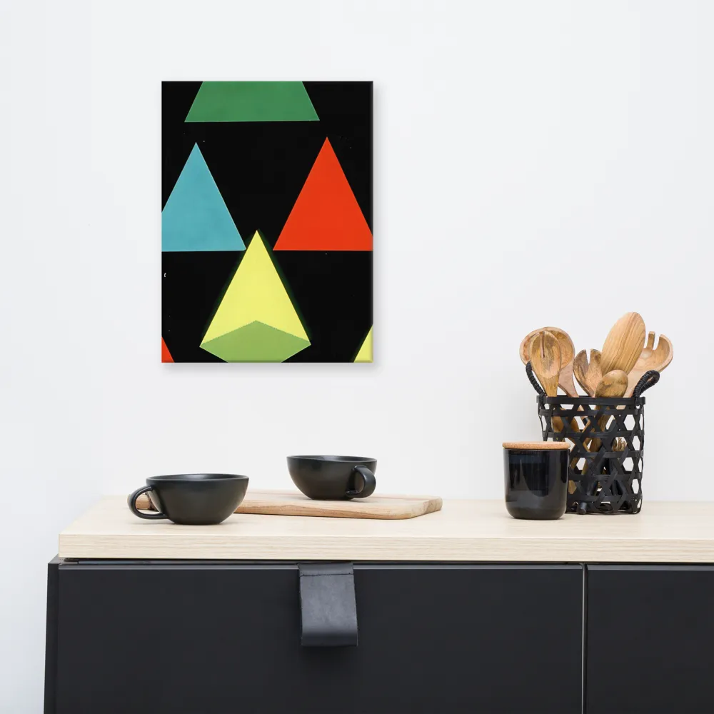 Geometric Harmony in Color | Canvas | 12″×16″