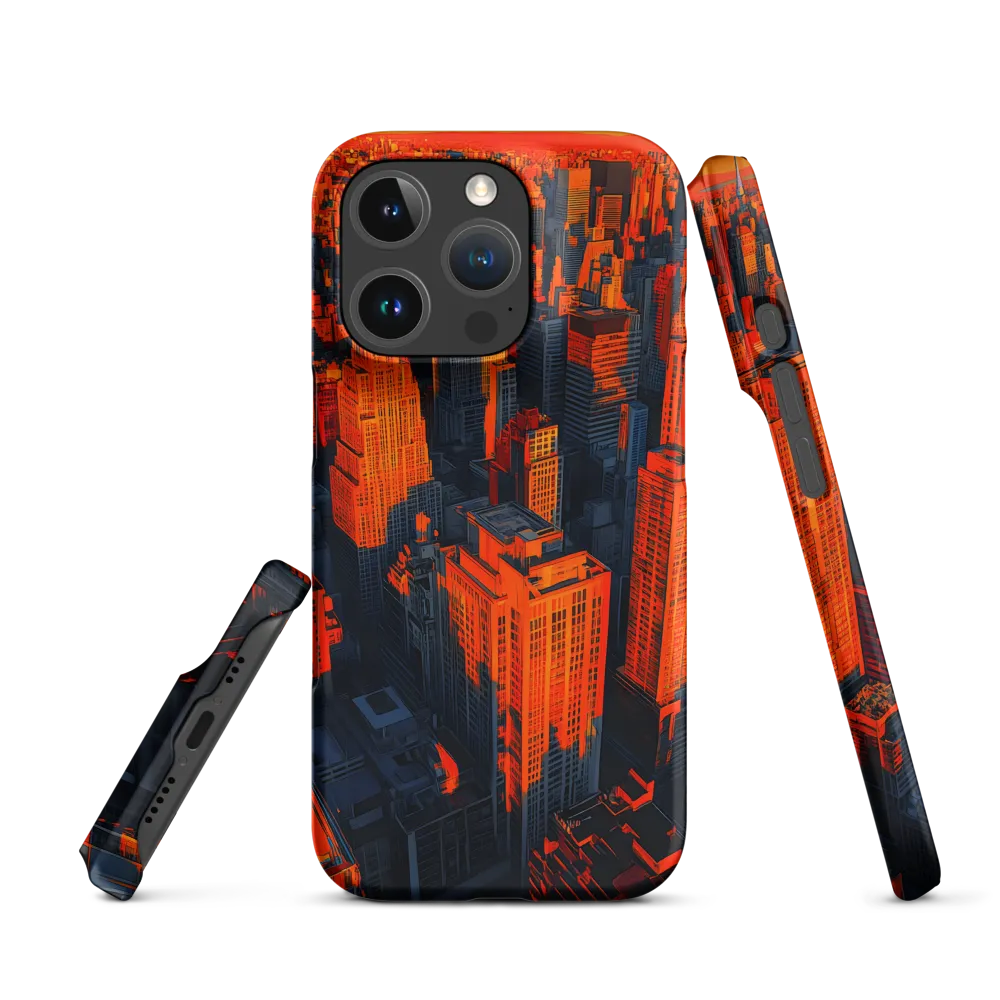 Urban Dawn: A Digital Ode to Skyscrapers | Phone Case |  16 Pro | Snap Case | Matte