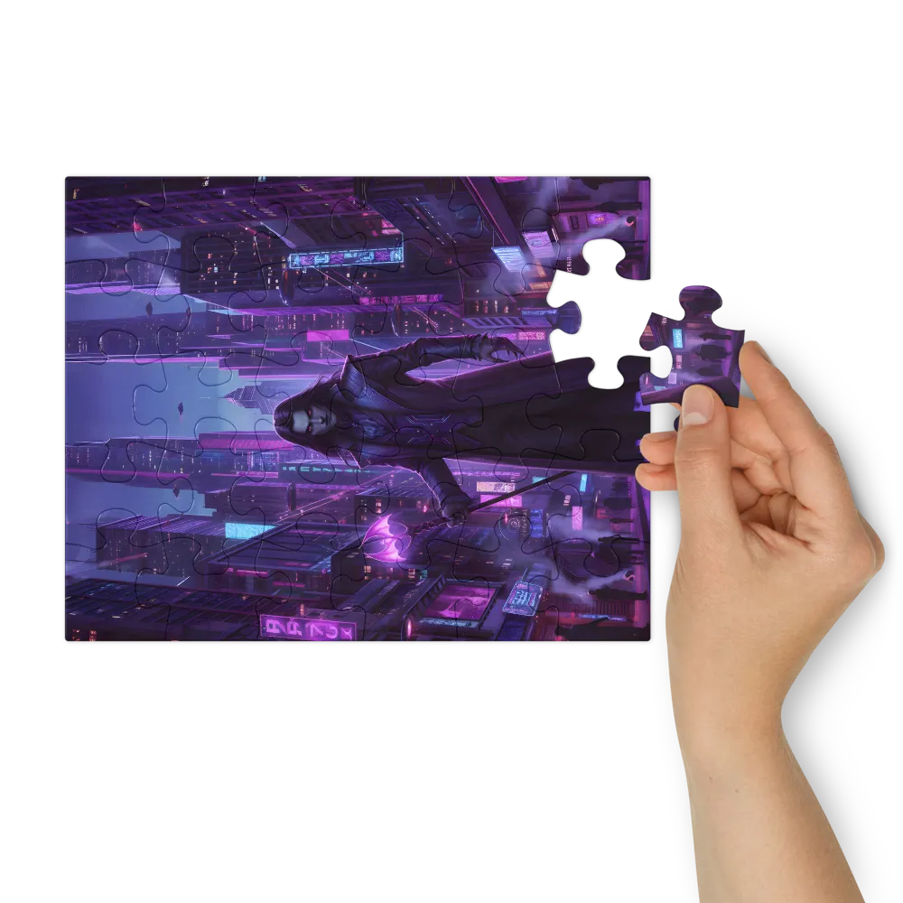 Neon Night Vampire 
 Jigsaw Puzzle in Tin Box