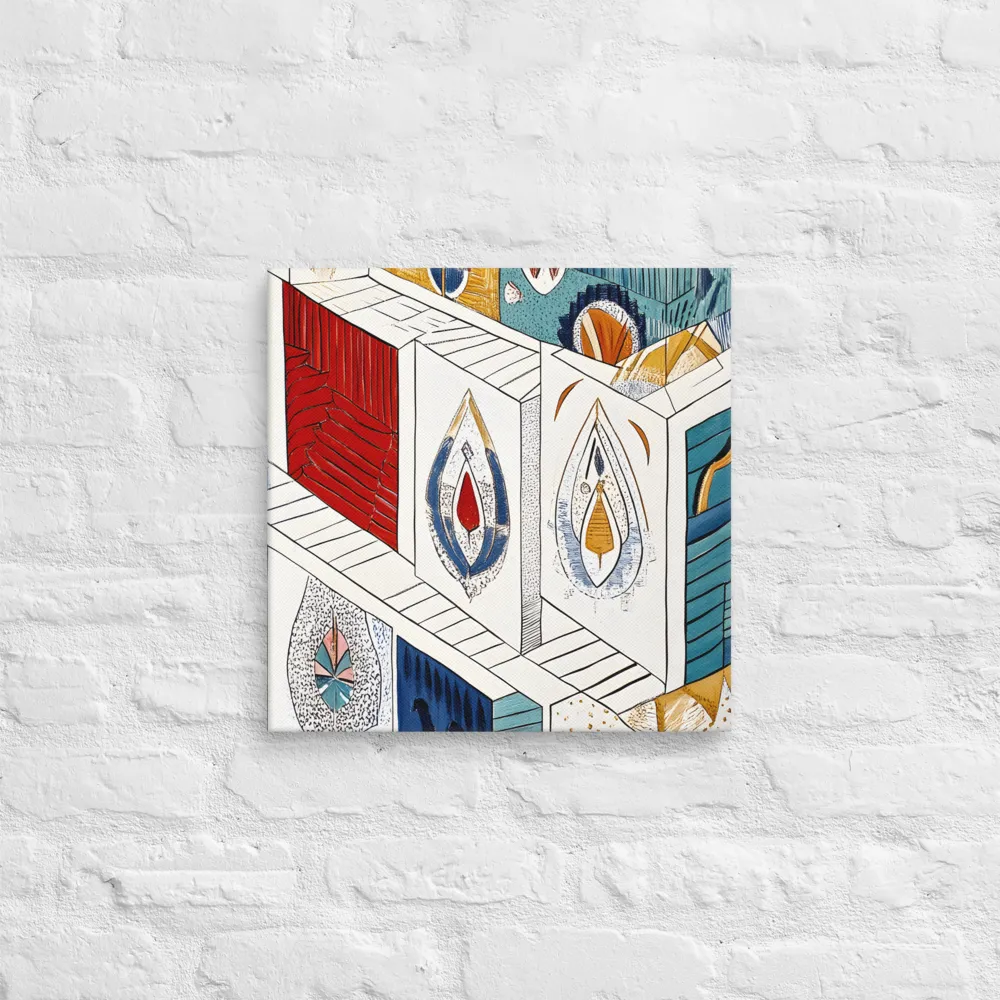 Symphony of Geometric Harmony | Canvas | 16″×16″