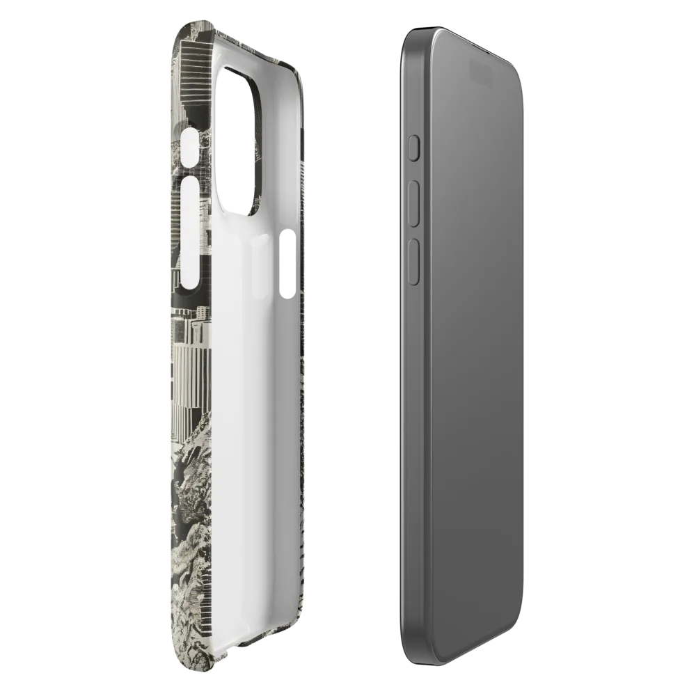 Contemplation in an Abstract Landscape | Phone Case |  15 Pro Max | Snap Case | Glossy
