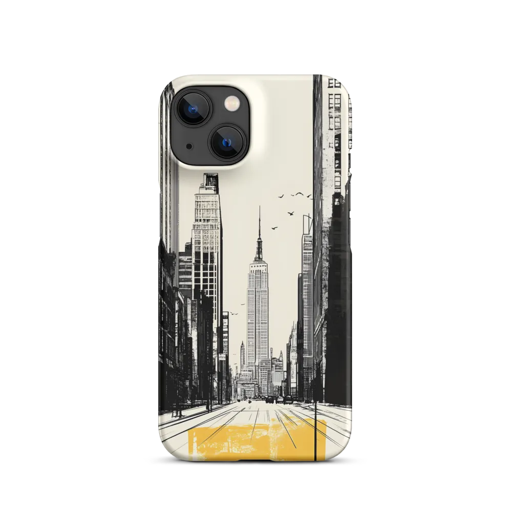 Urban Serenity: Empire State Reflection | Phone Case |  14 | Snap Case | Matte