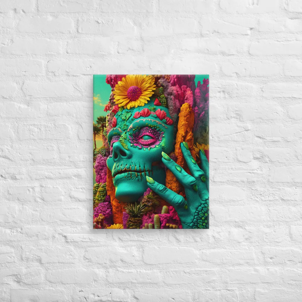 Ethereal Skull Garden | Canvas | 18″×24″