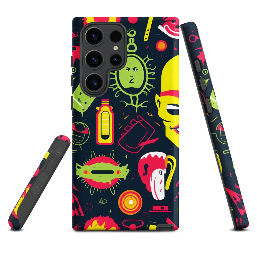 Neon Revelry: A Quirky Exploration of Modern Pop Art