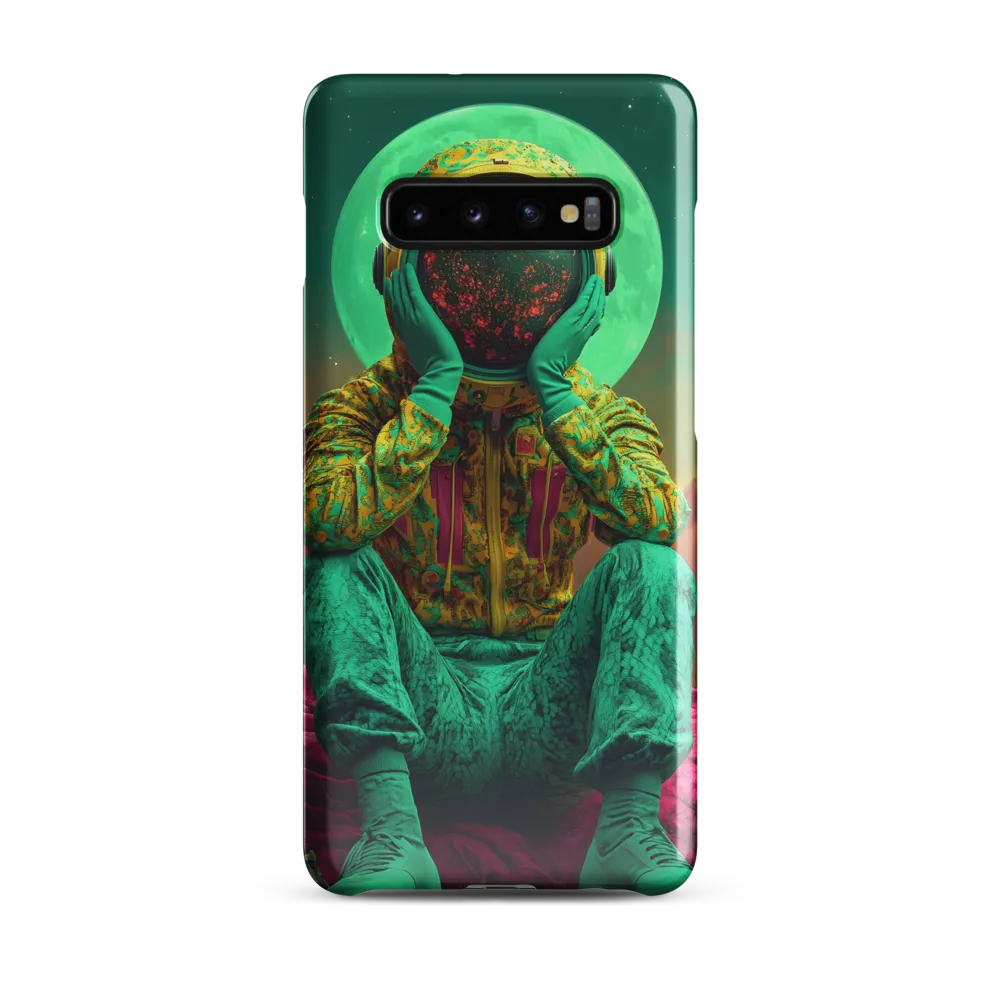 Cosmic Reflection: An Astronaut's Journey | Phone Case |  S10 Plus | Snap Case | Glossy