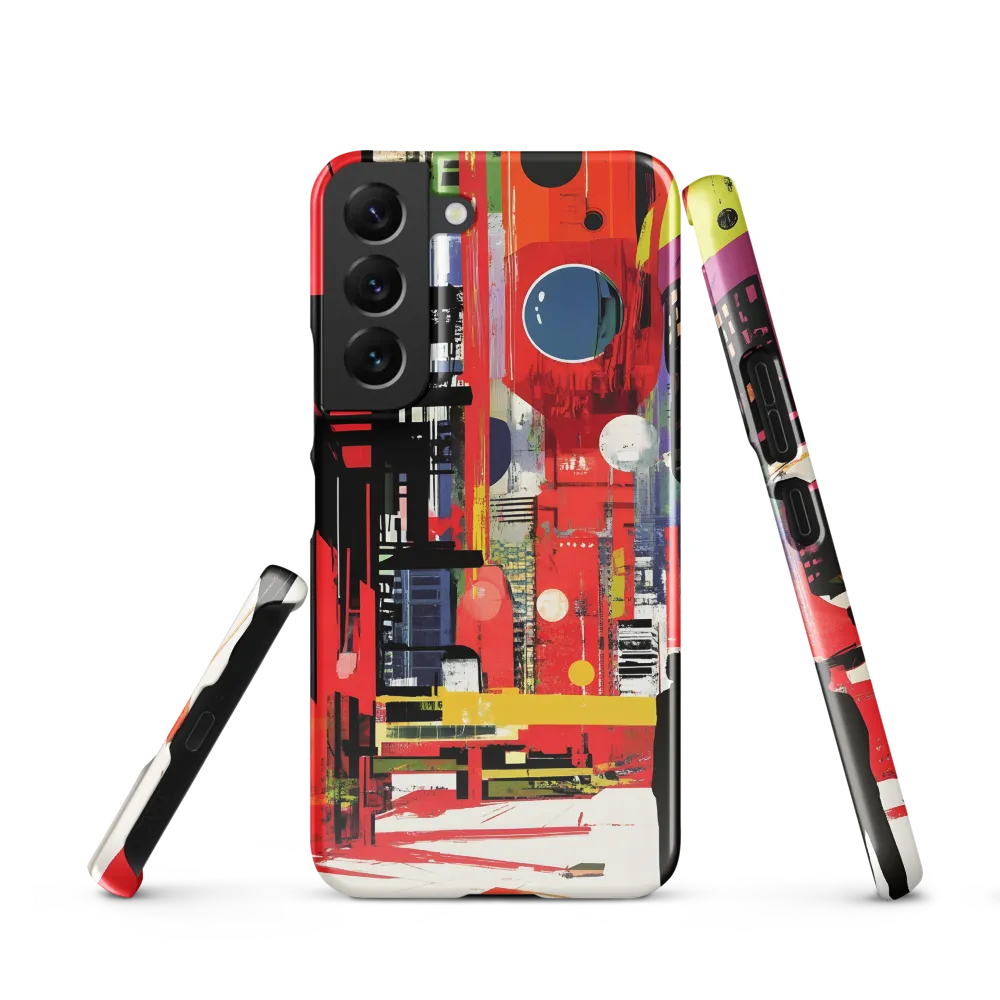 Urban Echoes: A Futuristic Reverie | Phone Case |  S22 | Snap Case | Glossy