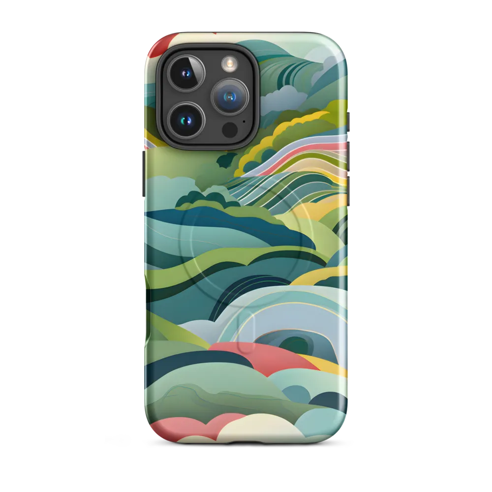Waves of Serenity | Phone Case |  16 Pro Max | MagSafe® Tough Case | Glossy