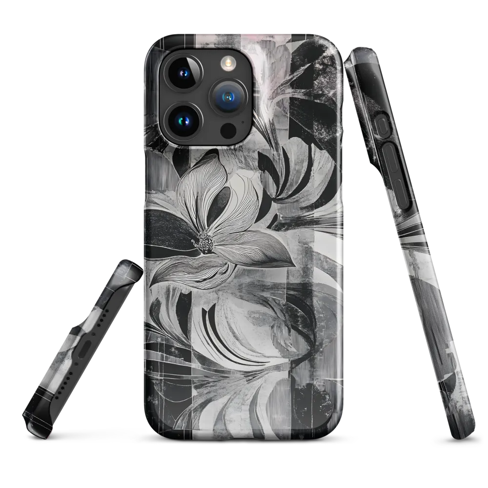 Floral Fusion in Monochrome